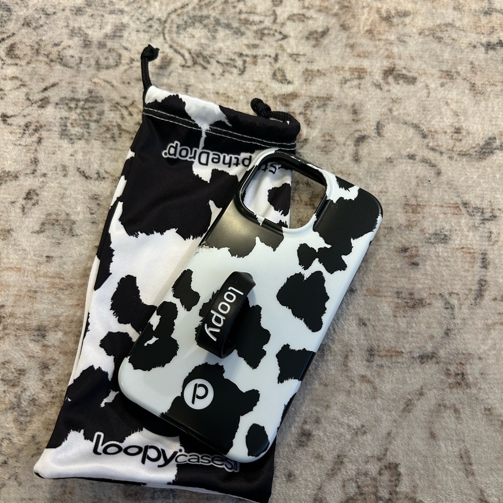Loopy Case Black and White Phone Case